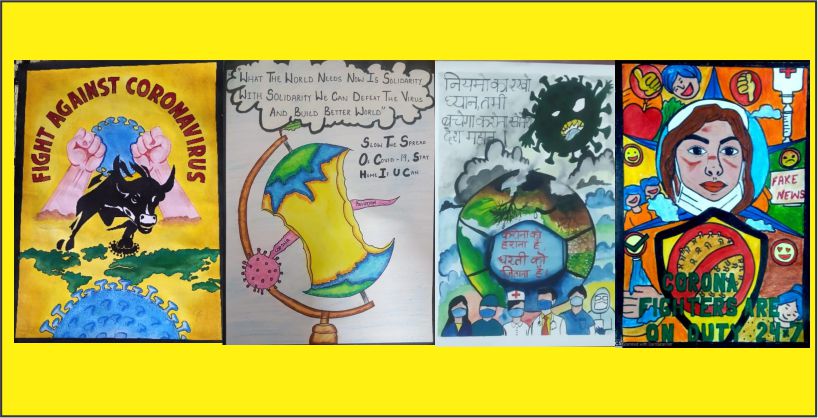 Dev Samaj College for Women Holds Inter-College Poster Making Competition