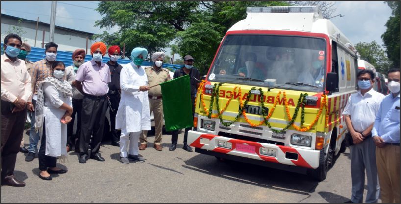 7 new ALS and BLS ambulances to cater COVID surge in Punjab