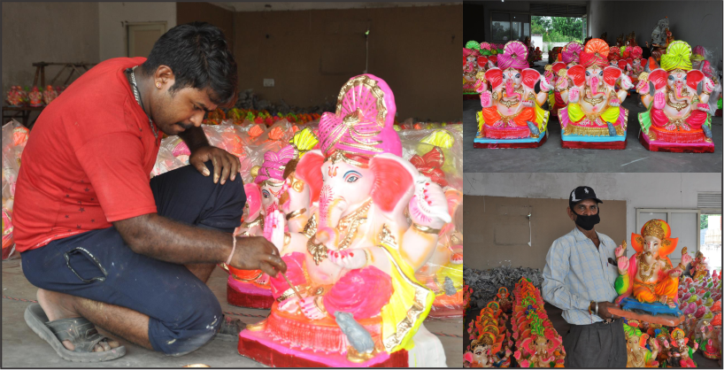 Ganesh Chaturthi-Ecofriendly earthen idols of Ganpati in demand